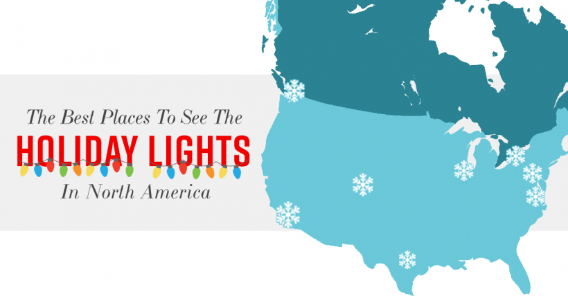 The Best Places To See The Holiday Lights in North America